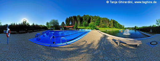 Panorama Schwimmbad Bergen